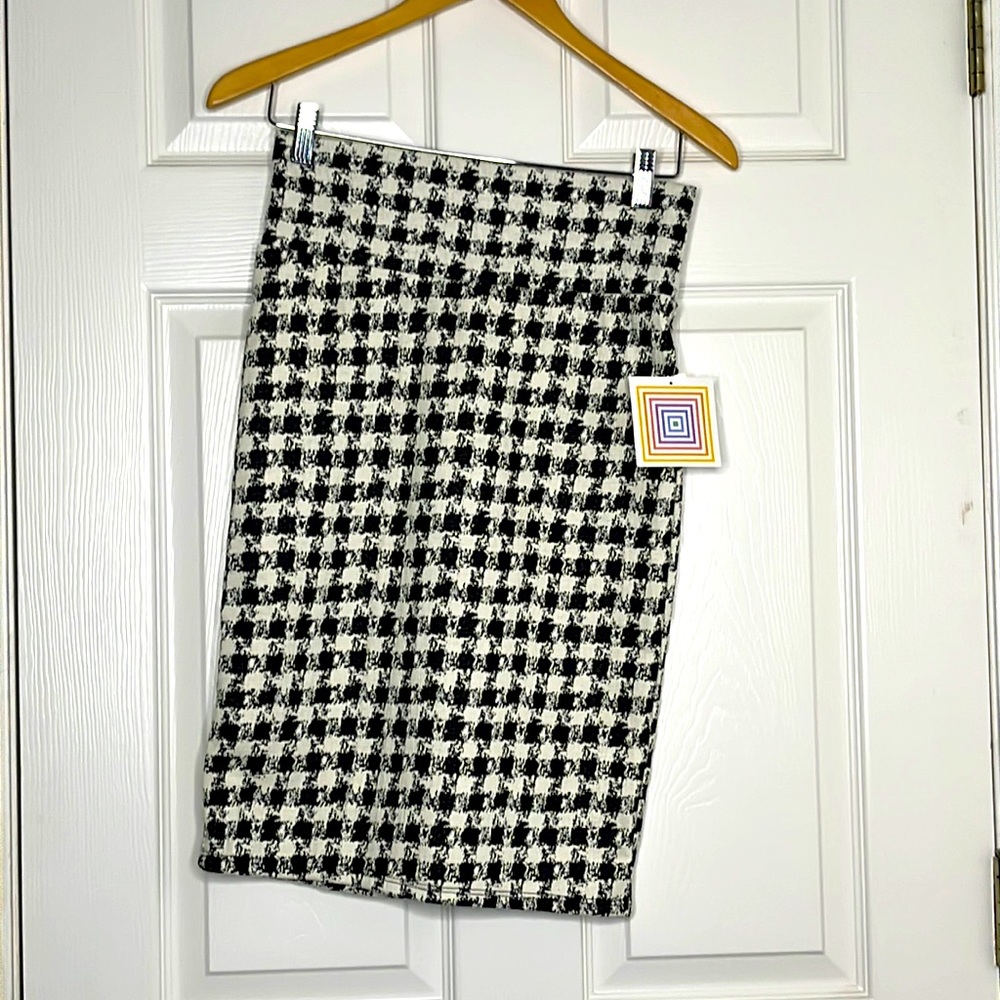 LulaRoe Cassie black/white women’s pencil skirt